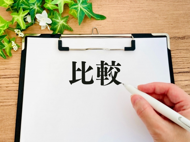 比較の文字列とバインダー