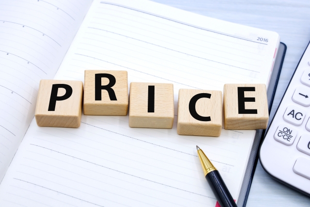 PRICEの文字列と計算機